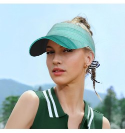 Sport Sun Visor Hat Women Men Adjustable Empty Top Beach Golf Baseball Uv Cap for Women and Men Teal Turquoise $11.65 Visors