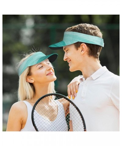 Sport Sun Visor Hat Women Men Adjustable Empty Top Beach Golf Baseball Uv Cap for Women and Men Teal Turquoise $11.65 Visors