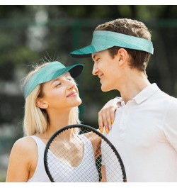 Sport Sun Visor Hat Women Men Adjustable Empty Top Beach Golf Baseball Uv Cap for Women and Men Teal Turquoise $11.65 Visors