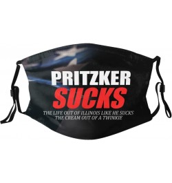 Pritzker Sucks Face Mask Adjustable Breathable Balaclava with Filter Black $10.64 Balaclavas