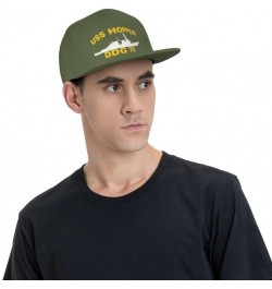 USS Hopper DDG 70 Flag-Trucker Hats Denim Hats Cowboy Knit hat Baseball Caps Fisherman's hat Moss Green $17.09 Baseball Caps