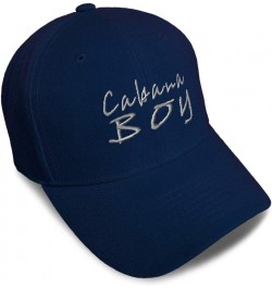 Custom Baseball Cap Cabana Boy Silver Embroidery Dad Hats for Men & Women Navy Design Only $14.84 Baseball Caps