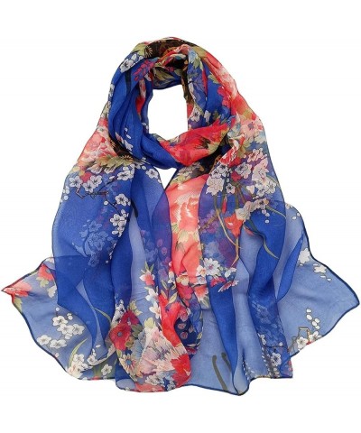 Scarfs for Women Lightweight Fashion Scarves Elegant Floral Pattern Sheer Scarfs Y-182 $5.22 Scarves