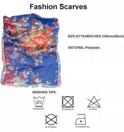 Scarfs for Women Lightweight Fashion Scarves Elegant Floral Pattern Sheer Scarfs Y-182 $5.22 Scarves