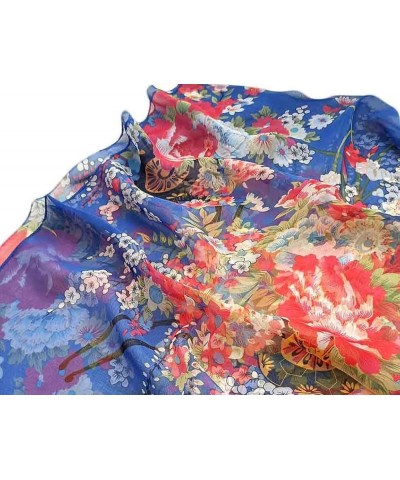 Scarfs for Women Lightweight Fashion Scarves Elegant Floral Pattern Sheer Scarfs Y-182 $5.22 Scarves