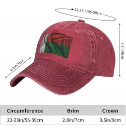 Silk Style Flag of Madagascar Retro Baseball Cap for Women Men Baseball Hat Golf Dad Hats Red $9.56 Baseball Caps