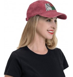 Silk Style Flag of Madagascar Retro Baseball Cap for Women Men Baseball Hat Golf Dad Hats Red $9.56 Baseball Caps