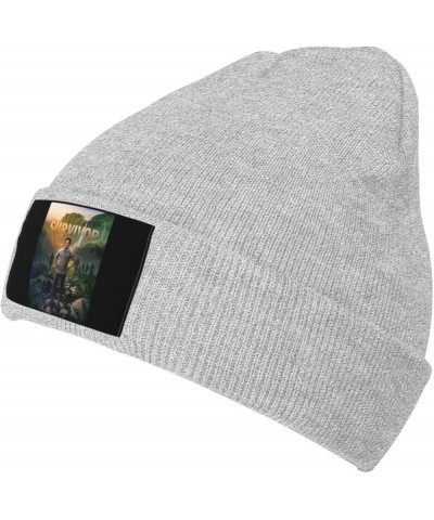 Knit Hats Beanie Skull Cuffed Knitted Ski Cap Slouchy Warm Cap for Men and Women Black Gray $11.59 Skullies & Beanies