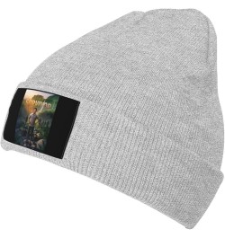 Knit Hats Beanie Skull Cuffed Knitted Ski Cap Slouchy Warm Cap for Men and Women Black Gray $11.59 Skullies & Beanies