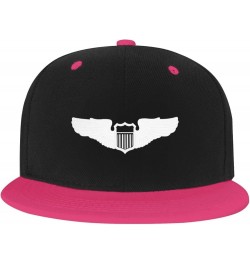 United States Air Force Pilot Badge Baseball Cap for Men Women Snapback Hat Adjustable Flat Bill Hats Pink $14.09 Baseball Caps