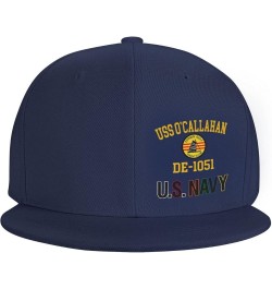 USS O'Callahan De-1051 Unisex Baseball Cap Sandwich Caps Jeans Caps Adjustable Baseball Cap Navy Blue $13.68 Baseball Caps