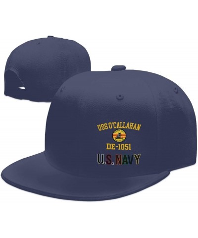 USS O'Callahan De-1051 Unisex Baseball Cap Sandwich Caps Jeans Caps Adjustable Baseball Cap Navy Blue $13.68 Baseball Caps