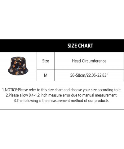 Light Bucket Hat Spring and Summer New Small Flowers Fisherman Hat Spring and Summer Outdoor Sun Hat Female Black $7.77 Bucke...