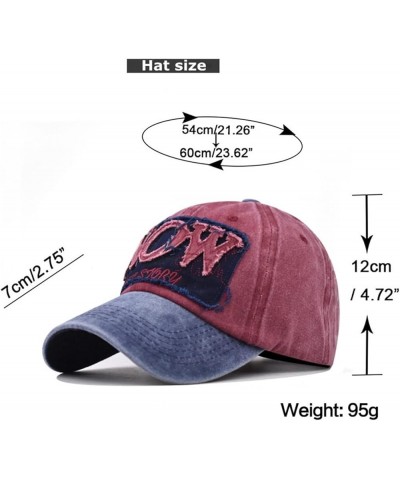 Men Ladies Hat Fashion Baseball Cap Denim Buckle Outdoor Sunscreen Sunshade Hat Hmm Hat Navy $9.53 Sun Hats