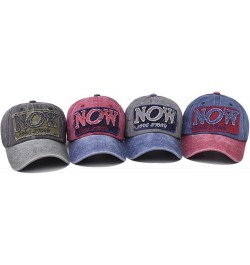 Men Ladies Hat Fashion Baseball Cap Denim Buckle Outdoor Sunscreen Sunshade Hat Hmm Hat Navy $9.53 Sun Hats