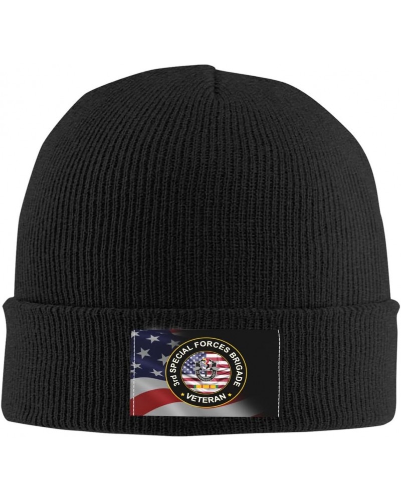 US Army 3rd Special Forces Group Vietnam Service Combat Veteran Unisex Four Seasons Knitted Hat Winter Warm Hats Hats for Men...