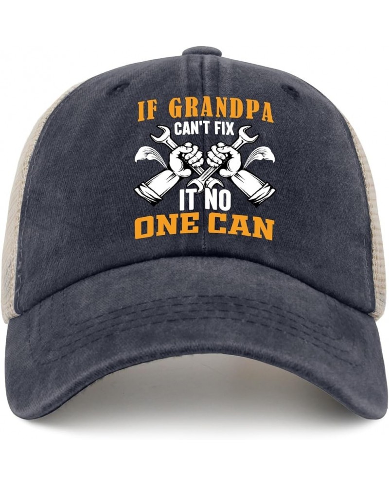 If Grandpa Can't Fix It No One Can Hat Women Baseball Hat AllBlack Trucker Hats Women Gifts for Him Purplish Blue04 $8.60 Sun...