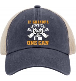 If Grandpa Can't Fix It No One Can Hat Women Baseball Hat AllBlack Trucker Hats Women Gifts for Him Purplish Blue04 $8.60 Sun...