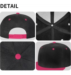 Silk Style Flag of Costa Rica Snapback Hat Flat Bill Hat Baseball Cap for Men Women Flat Brim Hats Pink $10.59 Baseball Caps