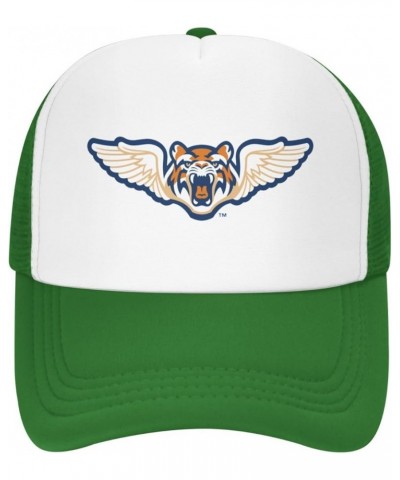 Lakeland Flying Tigers Trucker Hats for Both Men and Women - Mesh Baseball Snapback Hats Green $26.95 Baseball Caps