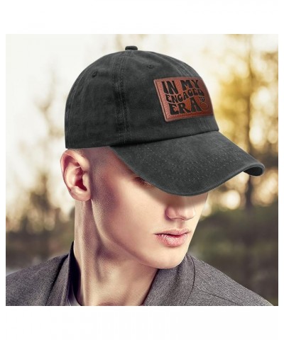 in My Engaged era Baseball Cap Retro Hiking Cap Gifts for Her Who Like Engraved,Outdoor Cap Suitable for Streetwear Allblack ...