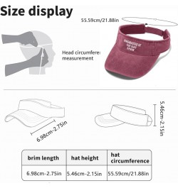 Ringmaster of The Shit Show Hat Visor Hats for Men Visors Stylish Sun Visor Hats Deep Rose $9.01 Visors