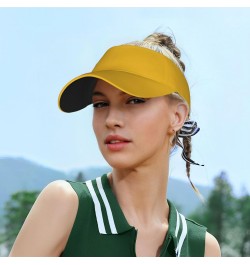 Solid Color Gold Sun Hat.* Hollow Top Baseball Cap, Women's Men's Outdoor Golf Tennis Bike Jogging, Adjustable Size. $12.49 V...