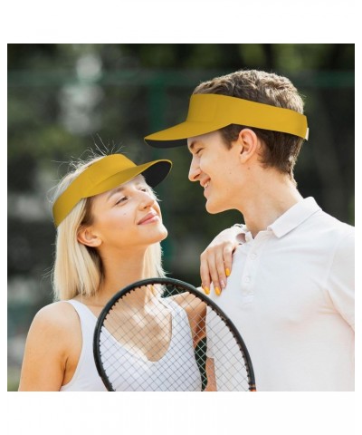 Solid Color Gold Sun Hat.* Hollow Top Baseball Cap, Women's Men's Outdoor Golf Tennis Bike Jogging, Adjustable Size. $12.49 V...