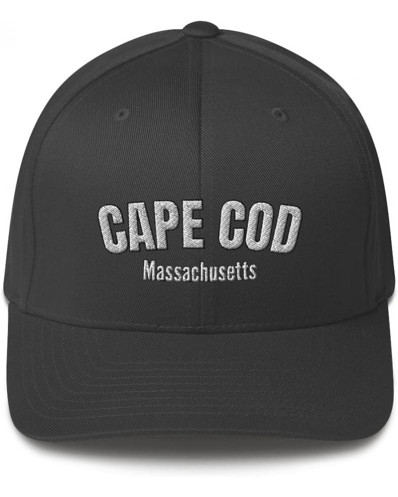 Cape Cod Hats for Men | Boston Hats for Men - Dad Flexfit Cap - Entertaining Design Dark Grey $16.93 Baseball Caps