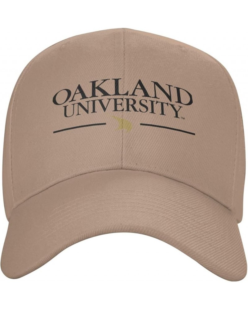 Oakland University Logo Baseball Caps Dad Hats Adjustable Size Outdoor Cap Natural $11.50 Baseball Caps