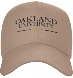 Oakland University Logo Baseball Caps Dad Hats Adjustable Size Outdoor Cap Natural $11.50 Baseball Caps