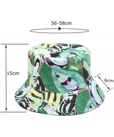 Creative Fruit Plant Pattern Bucket Hat for Female Fashion Trendy Outdoor UV Protection Sun Hat Funny Basin Hat Pattern-13 $1...