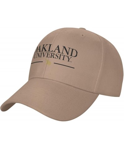 Oakland University Logo Baseball Caps Dad Hats Adjustable Size Outdoor Cap Natural $11.50 Baseball Caps