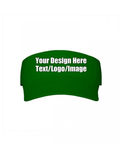 Custom Visor Hat Empty Top Baseball Caps Personalized Text Beach Cap, 40 Colors Darkgreen $9.34 Visors