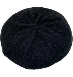 Womens Wool Knitted Beret Hat Elegant Paris Painter Artist Beanie Cap Female Elastic Plain Colours Hats for Daily Gray $12.58...