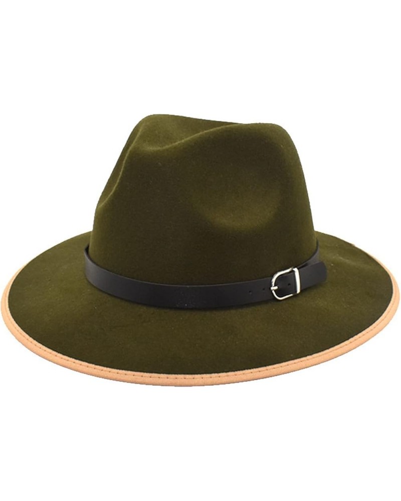 Unisex Winter Spring Festival Wedding Prom with Women Hat Belt Hat Men Baseball Caps Olive Hats L-army Green $11.08 Newsboy Caps