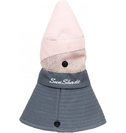 Women Foldable Bucket Hat Mesh Breathable Wide Brim Fisherman Cap Summer Travel Sun Hats with Lanyard Pink $6.66 Sun Hats