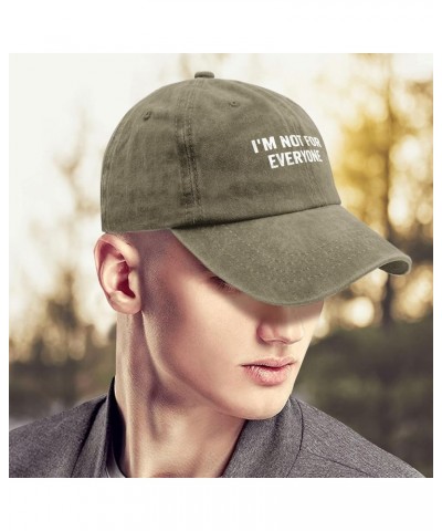 I'm Not for Everyone Baseball Cap Custom Hats Pigment Black Mens Baseball Cap Gifts for Dad Golf Hat Pigment Khaki $11.52 Buc...