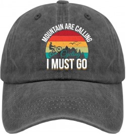 Cowgirl hat Mountainare Calling I Must go Mens Golf hat Snapback hat Gifts for Men Sun Cap Pigment Black $11.43 Cowboy Hats