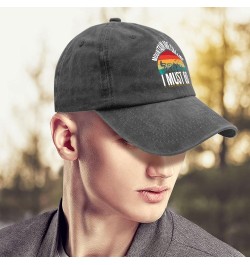 Cowgirl hat Mountainare Calling I Must go Mens Golf hat Snapback hat Gifts for Men Sun Cap Pigment Black $11.43 Cowboy Hats