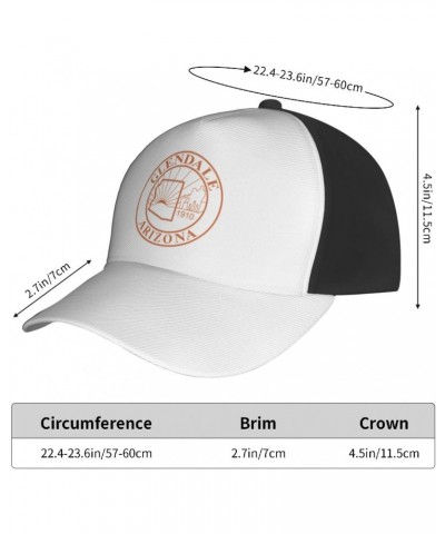 Former Flag of Glendale, Arizona Baseball Cap Men's and Women's Baseball Hat Adjustable Casual Outdoor Breathable Caps Truck ...