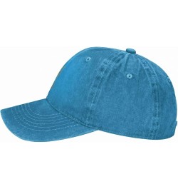 Shut Your Five Hole Hockey Vintage Baseball Cap Women Men Trucker Caps Golf Dad Hats Blue $9.79 Cowboy Hats