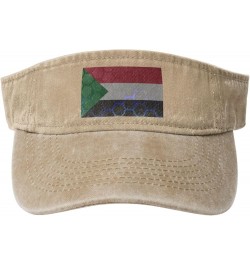 Flag of Sudan Sun Hat Sun Visor Hats for Women Men Baseball Cap Golf Hats Natural $11.12 Visors