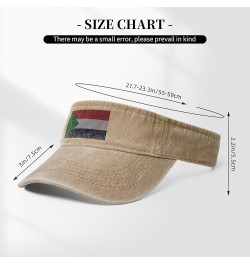 Flag of Sudan Sun Hat Sun Visor Hats for Women Men Baseball Cap Golf Hats Natural $11.12 Visors