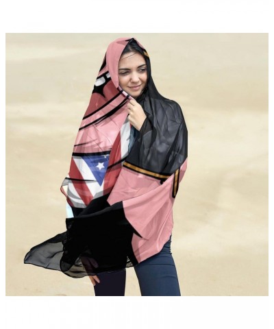 Scarf for Women Lightweight Spring Fall Winter Scarves Shawl Wraps Pink Pig Black Pattern $13.77 Scarves