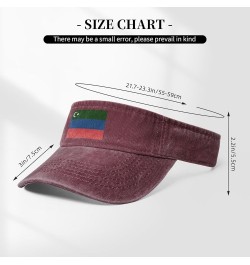 Flag of Gorani Sun Visor Hats for Women Men Sun Hat Vintage Golf Hat Adjustable Baseball Cap Red $11.88 Visors