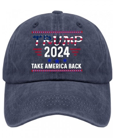 Workout Hats for Men Trump Sports Cap for Mens Running Cap Breathable Trumps 2024 Visor Hat Navy Blue $9.06 Visors