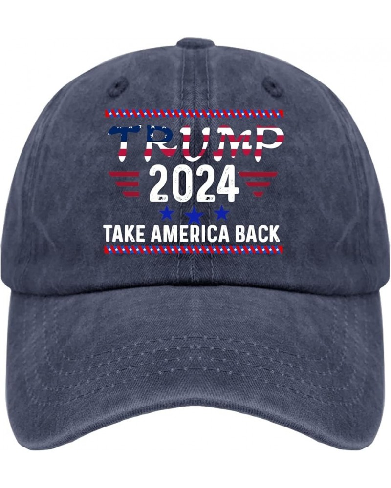 Workout Hats for Men Trump Sports Cap for Mens Running Cap Breathable Trumps 2024 Visor Hat Navy Blue $9.06 Visors