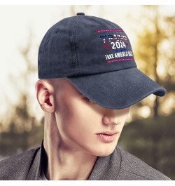 Workout Hats for Men Trump Sports Cap for Mens Running Cap Breathable Trumps 2024 Visor Hat Navy Blue $9.06 Visors