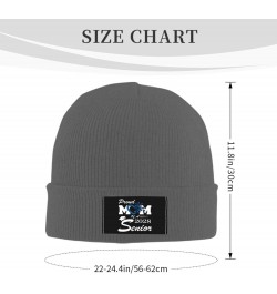 Proud Mom of a 2028 Senior Class of 2028 Graduation Unisex Four Seasons Knitted Hat Winter Warm Hats Hats for Men Women One S...